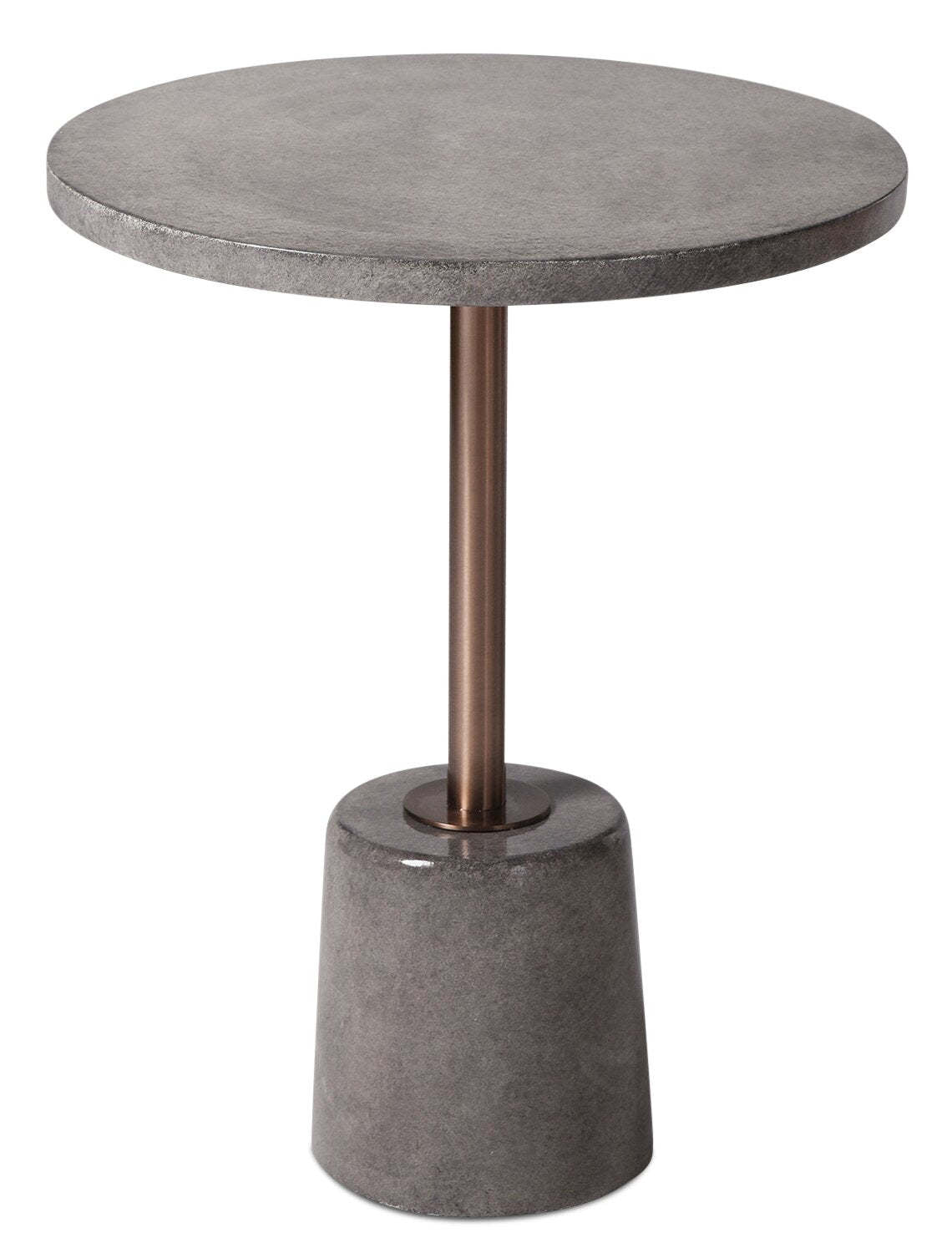 Rosalee 18 Accent Table - Grey Cement Top &amp; Base|Table d'appoint Rosalee de 18 po - dessus et base en ciment gris