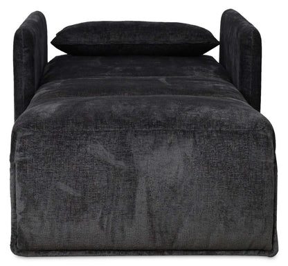 Dawn 42 Fauteuil-lit en tissu de chenille - gris