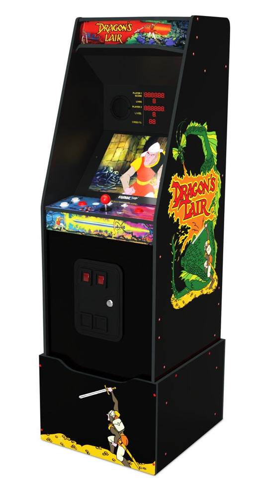 Arcade1Up Dragon's Lair® Arcade Cabinet avec Riser | Borne d'arcade Dragon's LairMD de Arcade1Up avec plateforme | DRAGONLR