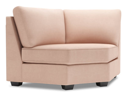 Sofa Lab Roll Curved Wedge - Pax Rose | Fauteuil courbé en coin Roll de la collection Sofa Lab - Pax Rose | RO843249