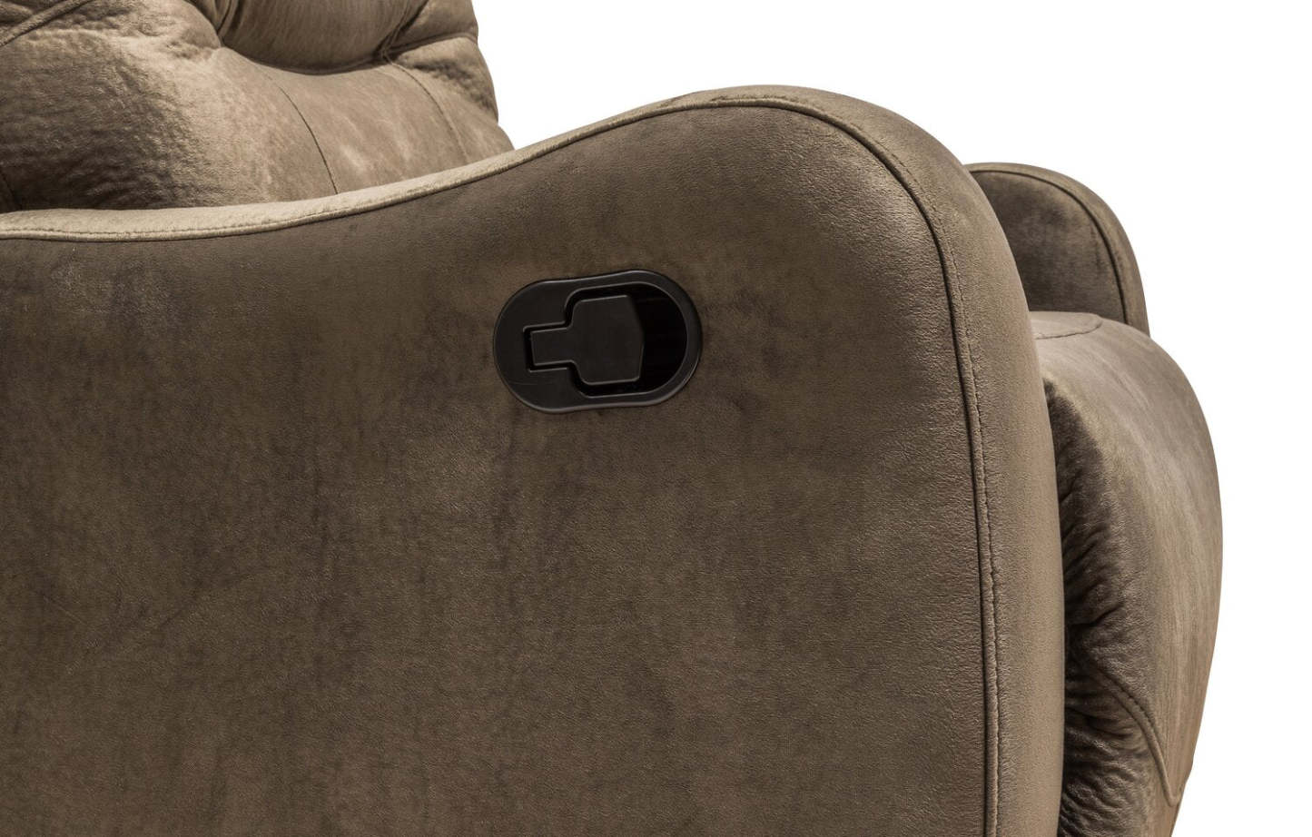 Fabriqué au Canada Fauteuil inclinable en tissu Everett 33,5 - Brun chocolat | Fauteuil inclinable Everett de 33,5 po fabriqué au Canada en tissu - brun chocolat