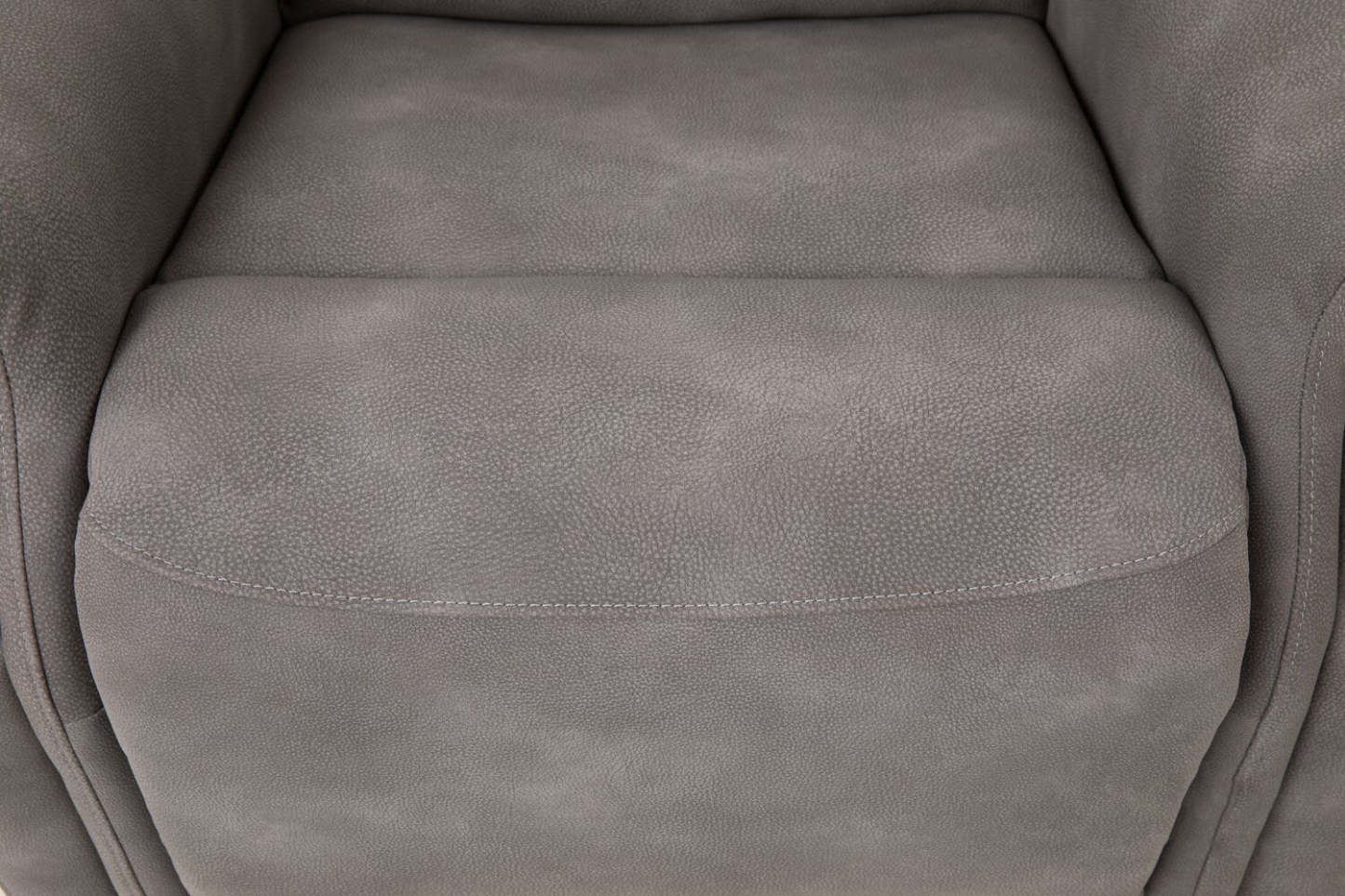 Claire 34 Fauteuil basculeur à inclinaison électrique en tissu d’apparence cuir - gris anthracite