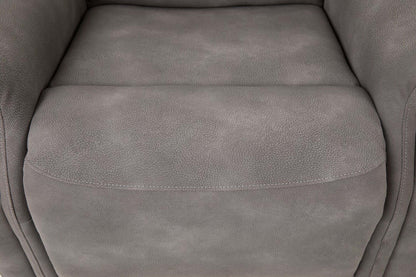 Claire 34 Fauteuil basculeur à inclinaison électrique en tissu d’apparence cuir - gris anthracite
