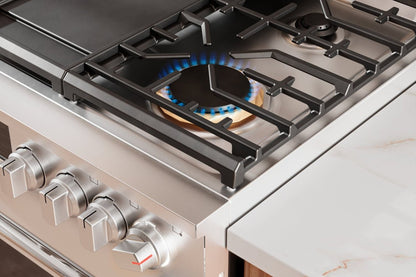 Cuisinière à gaz Frigidaire Professionnel de 6 pi³ avec convection totale et friture à air - acier en…