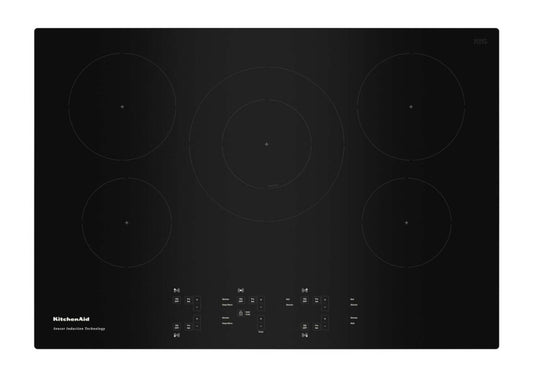 KitchenAid 30 5-Element Induction Cooktop - Black - KCIG550JBL | Plaque de cuisson à induction KitchenAid de 30 po à 5 éléments - noire - KCIG550JBL