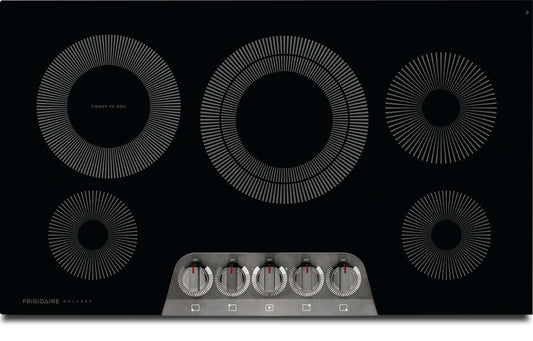 Frigidaire Gallery 36 Table de cuisson électrique à 5 éléments - Acier inoxydable noir - GCCE3670AD | Surface de cuisson électrique Frigidaire Gallery de 36 po à 5 éléments - acier inoxydable noir - GCC…