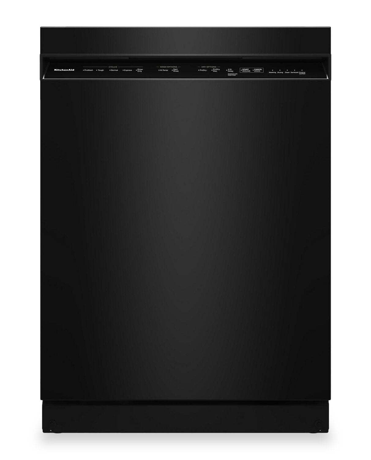Lave-vaisselle KitchenAid de 24 po et de 47 dBA avec panier à ustensiles sur le troisième niveau - noir - KDFS224SBL