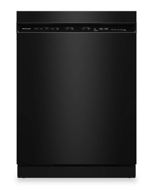 Lave-vaisselle KitchenAid de 24 po et de 47 dBA avec panier à ustensiles sur le troisième niveau - noir - KDFS224SBL