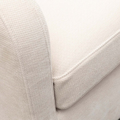 Ellie 29 Linen-Look Fabric Swivel Glider Accent Chair with Wingback and Recessed Arms - Beige | Fauteuil d’appoint à oreilles coulissant et pivotant Ellie de 29 po en tissu d’apparence lin avec accoudoirs en retrait - beige