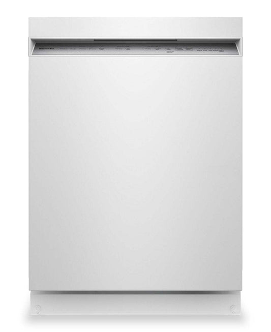 Lave-vaisselle KitchenAid de 24 po et de 47 dBA avec panier à ustensiles sur le troisième niveau - blanc - KDFS224SWH