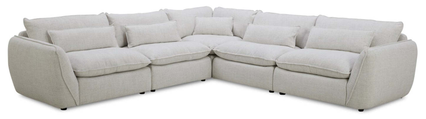 Monaco 5-Piece Sectional - Wheat | Sofa sectionnel Monaco 5 pièces - blé