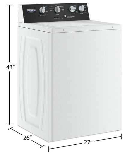 Maytag 4 Cu. Ft. Top-Load Commercial-Grade Residential Washer - MVWP586GW  | Laveuse Maytag résidentielle à chargement par le haut de 4 pi3 de qualité commerciale - MVWP586GW  | MVWP586W