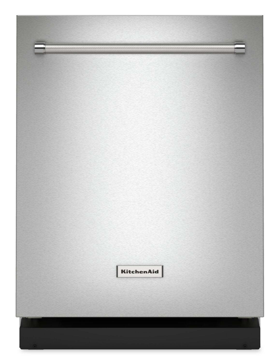 Lave-vaisselle encastré KitchenAid de 24 po et de 39 dBA avec commandes sur le dessus - acier inoxydable avec finition PrintShield™ - K…