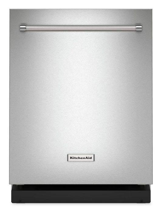 Lave-vaisselle encastré KitchenAid de 24 po et de 39 dBA avec commandes sur le dessus - acier inoxydable avec finition PrintShield™ - K…