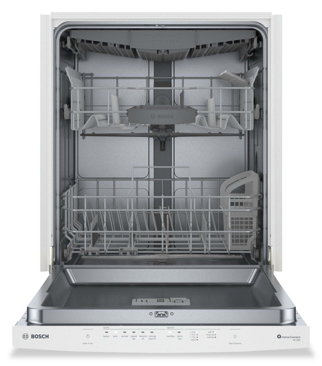 Lave-vaisselle intelligent Bosch série 300 avec PureDryMD et 3e panier - SHS53CM2N | Bosch 300 Series Smart Dishwasher with PureDry® and Third Rack - SHS53CM2N | SHS5CM2N
