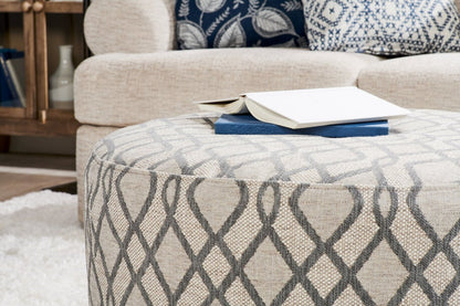 Pouf The Curve 31 en tissu, fabriqué au Canada par Sofa Lab (CURV1153) | Personnalisable