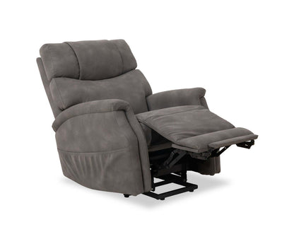 Claire 34 Fauteuil basculeur à inclinaison électrique en tissu d’apparence cuir - gris anthracite