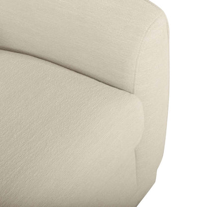 Fauteuil d'appoint pivotant en tissu chenille Rio 34,5 - Blanc ivoire | Fauteuil d'appoint pivotant Rio de 34,5 po en tissu chenille - blanc ivoire