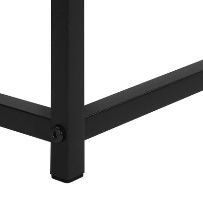 Alma 31.5 Modern Sofa Table - Grey with Black Metal Frame|Table de salon moderne Alma de 31,5 po - grise avec armature en métal noir