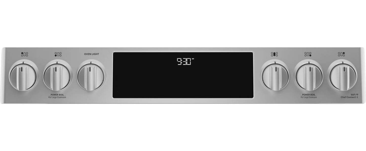 Cuisinière intelligente hybride Profile de 5,6 pi³ avec convection européenne véritable - acier inox…