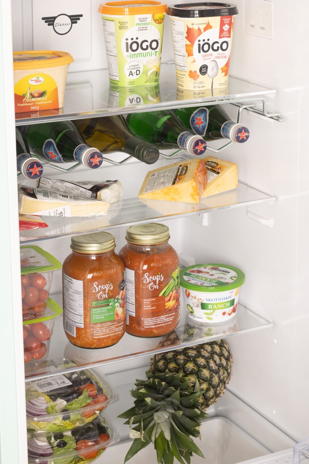 Unique Classique Rétro 24 11 Pi Cu. Réfrigérateur à congélateur supérieur – Vert menthe d'été - UNQ-310L LG MC | Réfrigérateur Classic Rétro d'Unique de 24 po et de 11 pi3 à congélateur supérieur - vert menthe estival - UNQ-310L LG TM