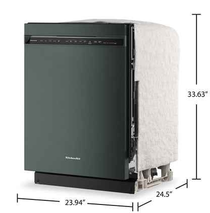 Lave-vaisselle KitchenAid de 24 po et de 44 dBA avec troisième panier 360° Max JetsMC - genièvre - KDFS424SJP