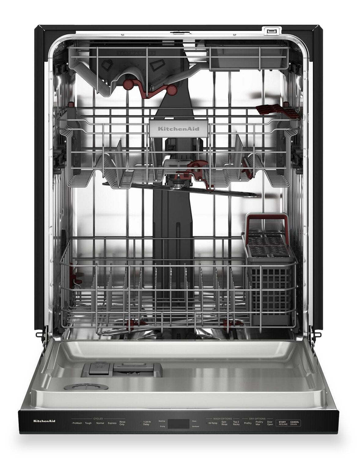 Lave-vaisselle KitchenAid de 24 po et de 44 dBA avec troisième panier 360° Max JetsMC - genièvre - KDPS724SJP