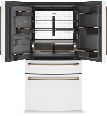 Réfrigérateur Café de 36 22,3 pi³ à 4 portes - blanc mat - CXE22DP4PW2 | Cafe 36 22.3 Cu. Ft. Quad Door Refrigerator - Matte White - CXE22DP4PW2