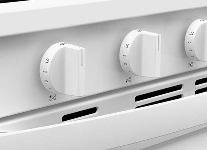 Cuisinière à gaz Whirlpool de 5 pi³ avec friture à air et autonettoyage - blanche - WFGS5030RW | WFGS50RW