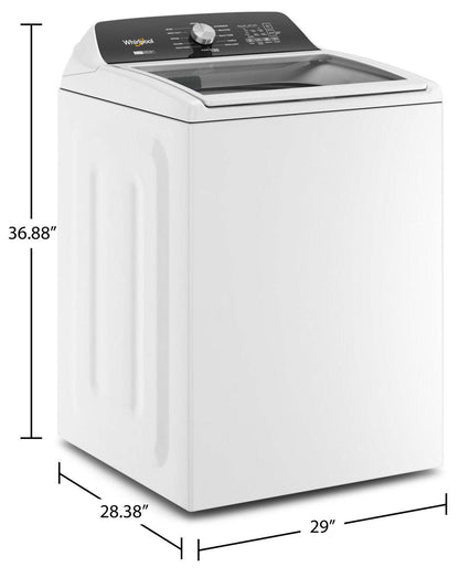 Laveuse Whirlpool à chargement par le haut de 5,4 pi³ - blanche - WTW5057LW | Whirlpool 5.4 Cu. Ft. Top-Load Washer - White - WTW5057LW