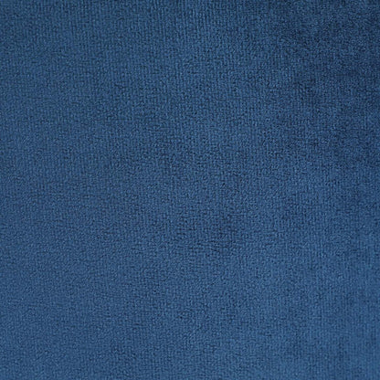 Pouf de rangement Phebe de 16,5 po avec base à bordures argentées - bleu marine