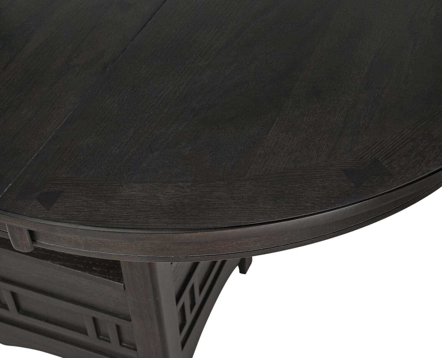 Table de salle à manger Dena avec extension 42-60 W, ronde - Gris | Table de salle à manger ronde Dena de 42 po à 60 po (L) avec rallonge - grise