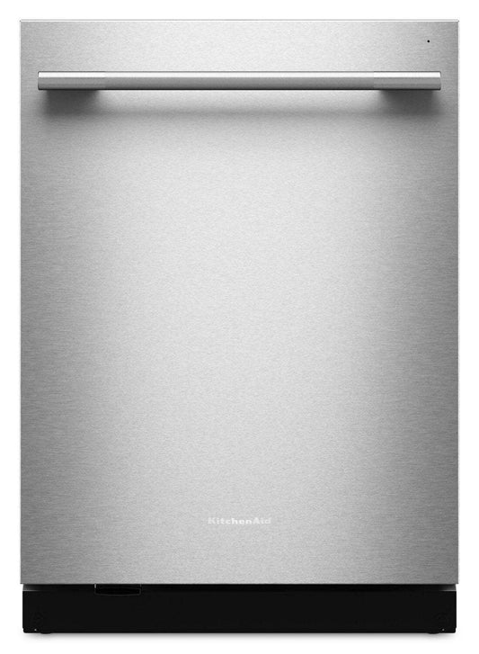 Lave-vaisselle KitchenAid de 24 po et de 44 dBA avec troisième panier 360° Max JetsMC - acier inoxydable avec fini PrintShieldMC - KDTS724SPS