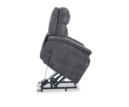 Claire 34 Fauteuil basculeur à inclinaison électrique en tissu de chenille - gris granite