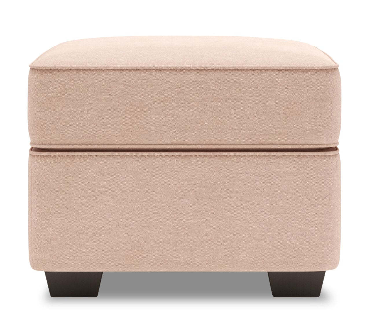 Fabriqué au Canada Canapé personnalisable Lab Roll 24 en tissu d'apparence lin - Pax Rose Rose | Pouf Roll de Sofa Lab de 24 po fabriqué au Canada en tissu d'apparence lin - rose Pax Rose | RO803249