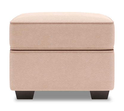 Fabriqué au Canada Canapé personnalisable Lab Roll 24 en tissu d'apparence lin - Pax Rose Rose | Pouf Roll de Sofa Lab de 24 po fabriqué au Canada en tissu d'apparence lin - rose Pax Rose | RO803249