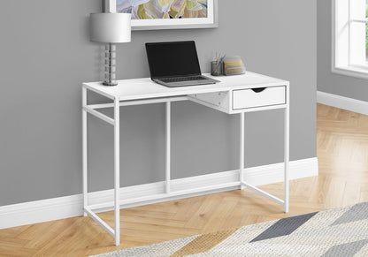 Bureau Everly de 42,25 po avec tiroir - blanc