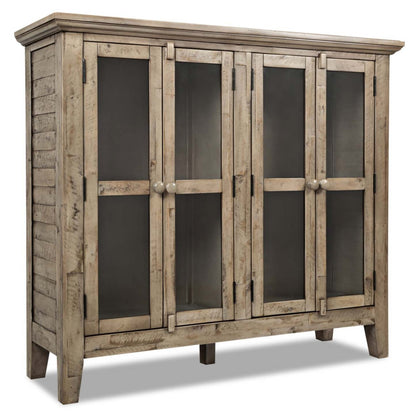 Rocco 48 4-Door Accent Cabinet - Natural Wood|Armoire décorative Rocco de 48 po avec 4 portes - bois naturel