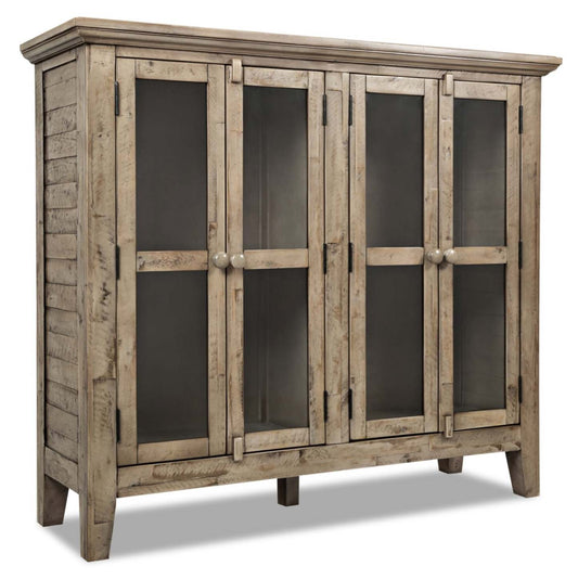 Rocco 48 4-Door Accent Cabinet - Natural Wood|Armoire décorative Rocco de 48 po avec 4 portes - bois naturel