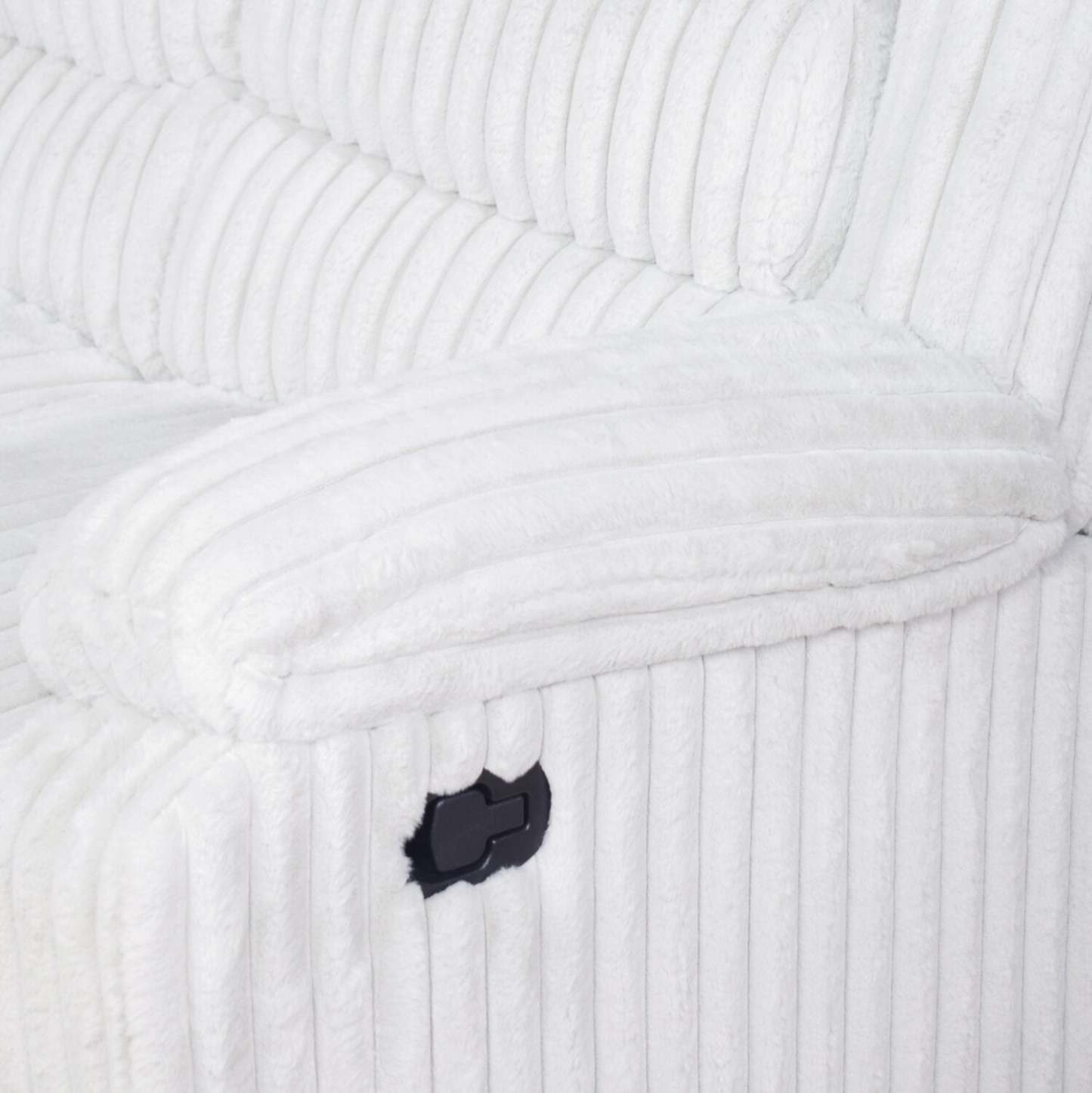 Bryson 82.5 Faux Fur Fabric Reclining Sofa - Mist Grey | Canapé inclinable Bryson de 82,5 po en tissu de fausse fourrure - gris brume