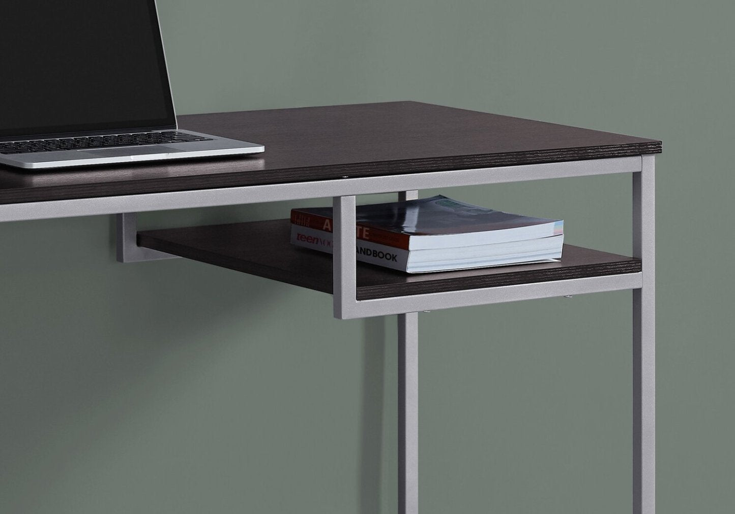 Bureau Frankie 48 avec étagère - Espresso|Bureau Franzie de 48 po avec tablette - espresso