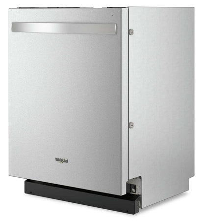 Lave-vaisselle encastré Whirlpool de 24 po et de 44 dBA avec commandes sur le dessus - acier inoxydable résistant aux empreintes digitales - WDT55…