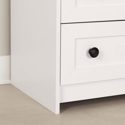 Table à langer Zoe Baby avec tiroirs de rangement - Blanc | Table à langer Zoe pour bébé avec tiroirs de rangement - blanche