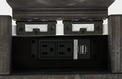 Madison County 50 Office Office Desk with 3-Drawers - Vintage White with Barnwood Brown |Bureau Madison County de 50 po à 3 tiroirs - blanc rétro avec brun de style bois de grange