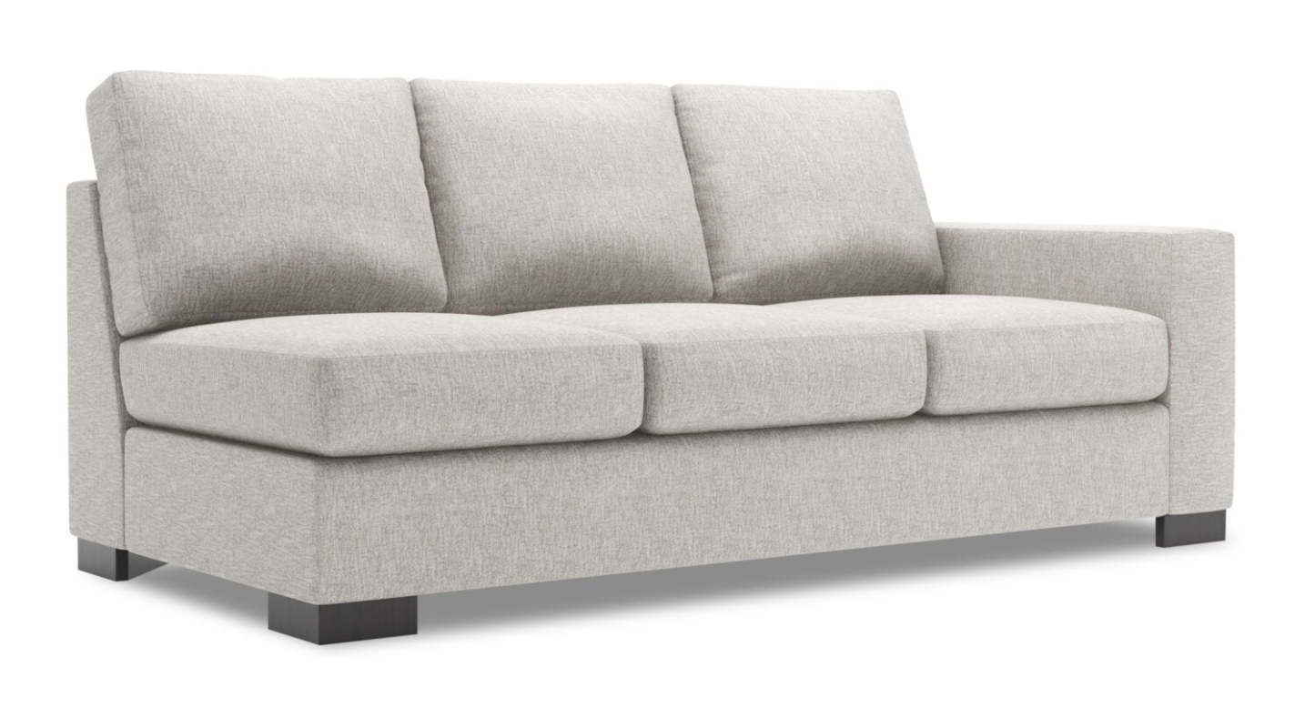 Canapé Lab Track RAF - Luxe Argent | Canapé de droite Track de la collection Sofa Lab - Luxe Argent | TR122793