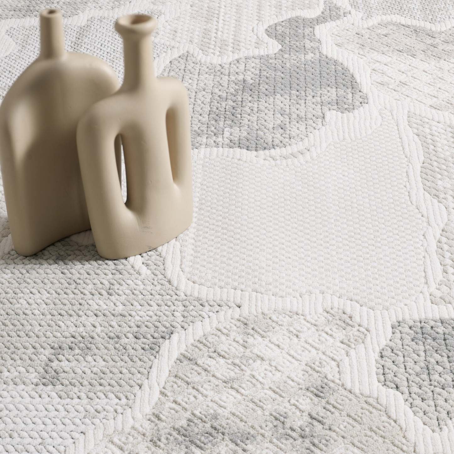 Tapis gris Cove Waves - 6'7 x 9'6 | Carpette Cove grise à motif de vagues - 6 pi 7 po x 9 pi 6 po