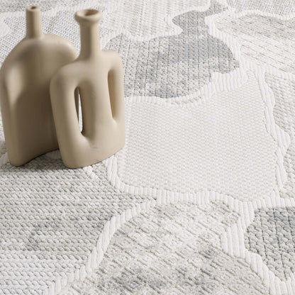 Tapis gris Cove Waves - 6'7 x 9'6 | Carpette Cove grise à motif de vagues - 6 pi 7 po x 9 pi 6 po