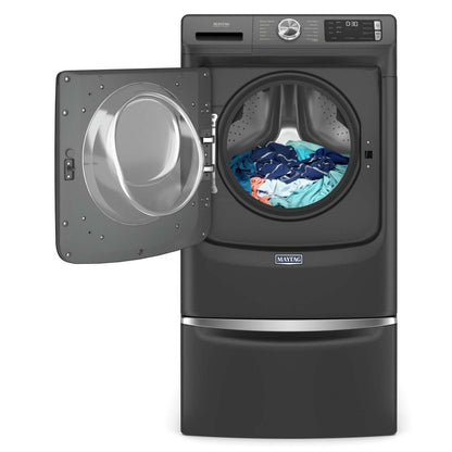 Piédestal à lessive Maytag 15,5 H avec tiroir de rangement - Noir volcan | Piédestal de buanderie Maytag de 15,5 po de hauteur avec tiroir de rangement - Noir | XHPC155B