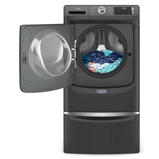 Piédestal à lessive Maytag 15,5 H avec tiroir de rangement - Noir volcan | Piédestal de buanderie Maytag de 15,5 po de hauteur avec tiroir de rangement - Noir | XHPC155B