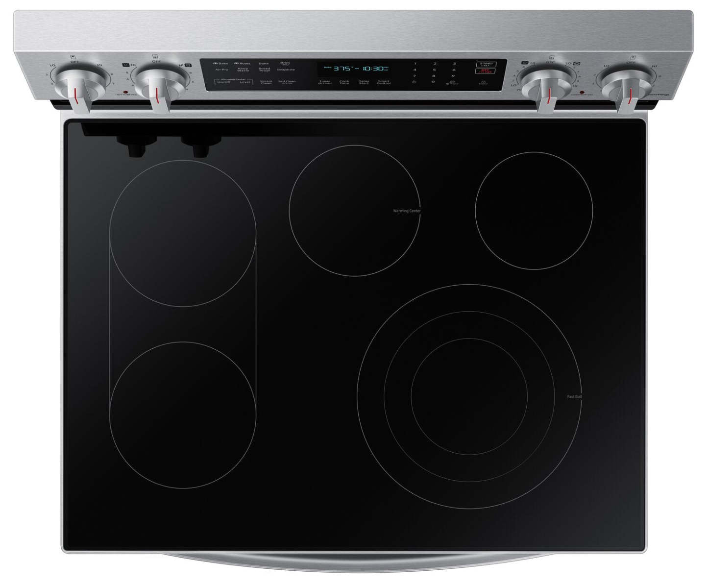 Cuisinière intelligente électrique amovible Samsung de 6,3 pi³ avec friture à air - acier inoxydable - NE63A6711SS/…